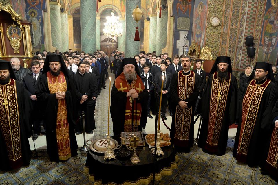 Parastasul Patriarhului Justinian la Mănăstirea Radu Vodă